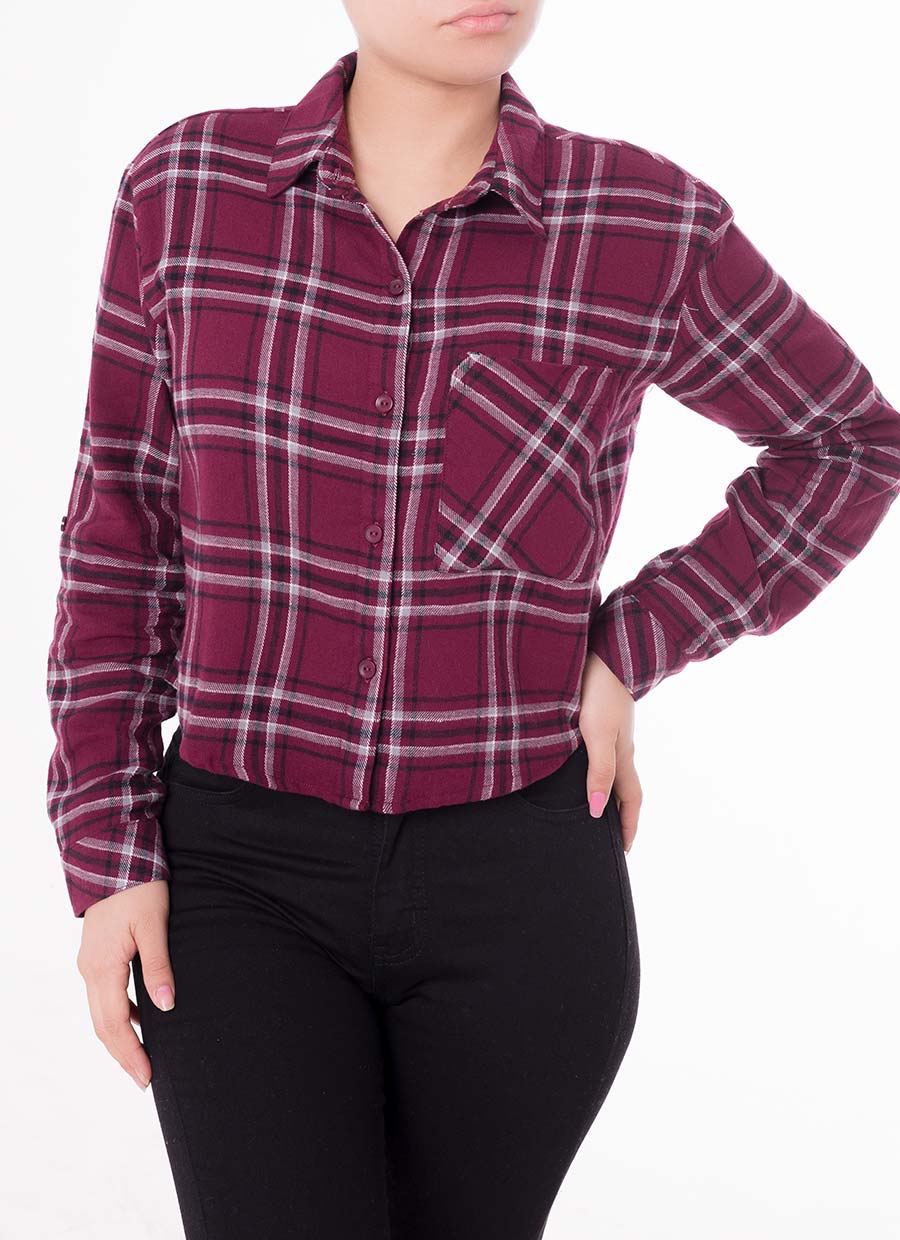 Blusa Popelina Cuadros M L Fhio Borgo a Goccos